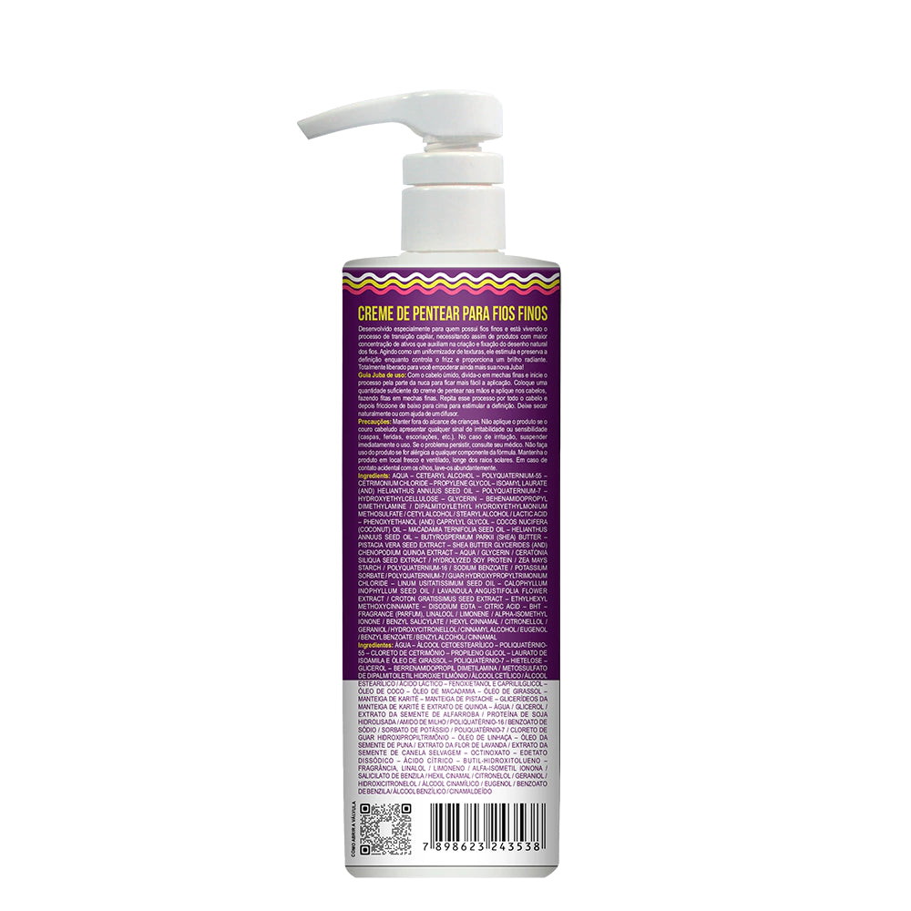 Creme de Pentear Juba Transição Capilar Textura Densa 500ml