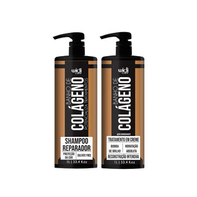 Kit Widi Care Banho de Colágeno - Shampoo 1kg + Máscara 1kg