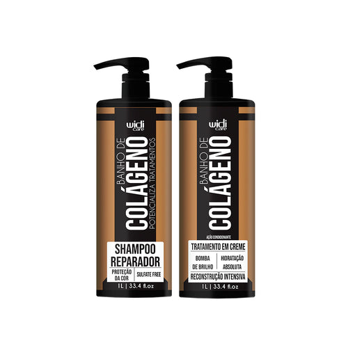 Kit Widi Care Banho de Colágeno - Shampoo 1kg + Máscara 1kg