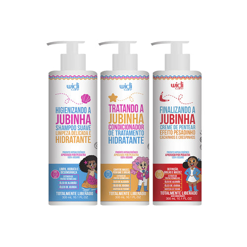 Kit Widi Care Jubinha Pesadinho - Shampoo + Condicionador + Creme de Pentear Jubinha Pesadinho