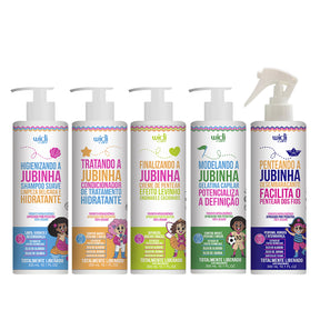Kit Widi Care Jubinha - Shampoo + Condicionador + Creme de Pentear Levinho + Gelatina + Finalizador