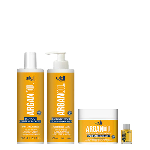 Kit Widi Care Argan - Shampoo + Condicionador + Máscara + Óleo 7ml