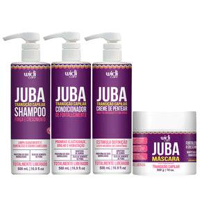 Kit Widi Care Juba Transição - Shampoo + Condicionador + Máscara + Creme de Pentear Denso