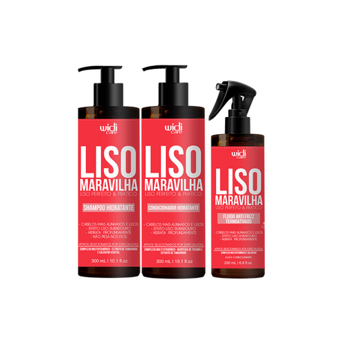 Kit Widi Care Liso Maravilha - Shampoo + Condicionador + Fluido