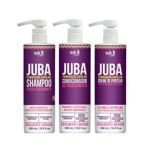 Kit Widi Care Juba Transição - Shampoo + Condicionador + Creme de Pentear Denso