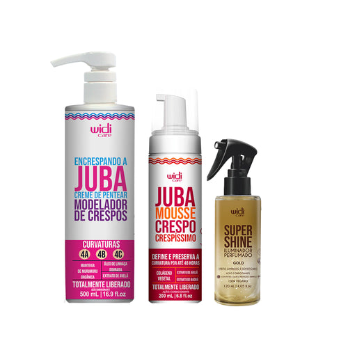 Kit Widi Care Finalização - Encrespando + Mousse Crespo + Shine Gold