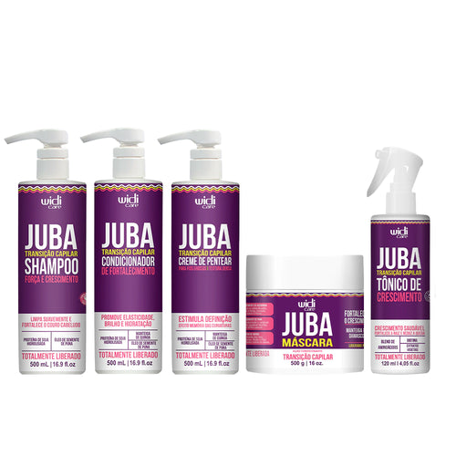 Kit Widi Care Juba Transição - Shampoo + Condicionador + Creme de Pentear Denso + Máscara + Tônico 120ml