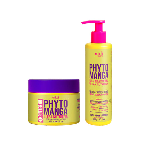 Kit Widi Care Phytomanga - Máscara Butter Oil UltraNutritiva + Gelatina Ativadora UltraNutritiva 300g