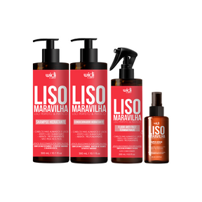 Kit Widi Care Liso Maravilha - Shampoo + Condicionador + Fluido + Sérum