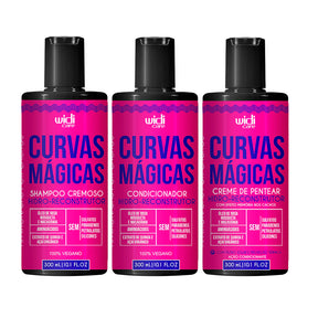 Kit Widi Care Curvas Mágicas - Shampoo + Condicionador + Creme de Pentear