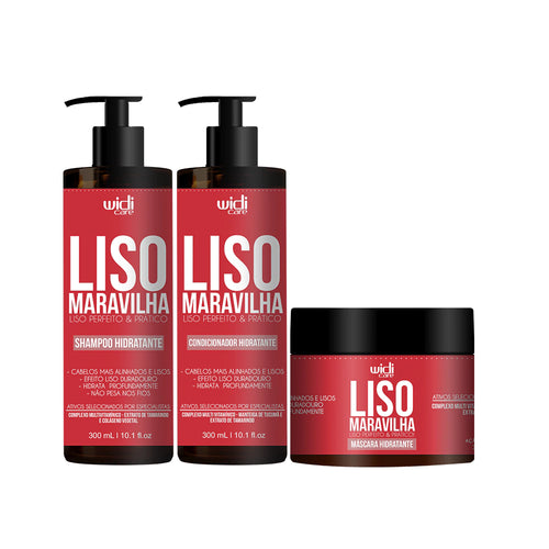 Kit Widi Care Liso Maravilha - Shampoo + Condicionador + Máscara Hidratante