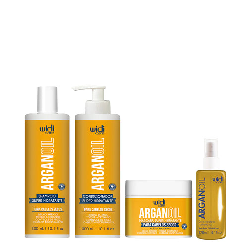 Kit Widi Care Argan - Shampoo + Condicionador + Máscara + Óleo 120ml