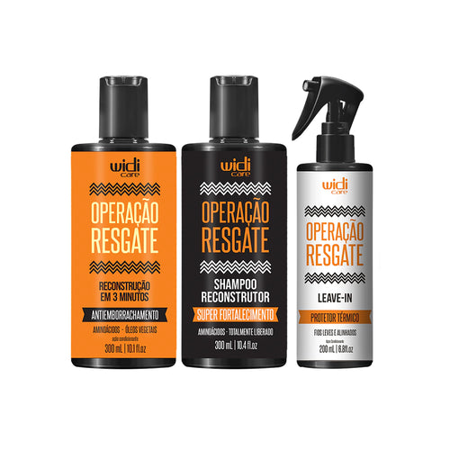 Kit Widi Care Operação Resgate - Shampoo 300ml + Máscara 300ml + Finalizador