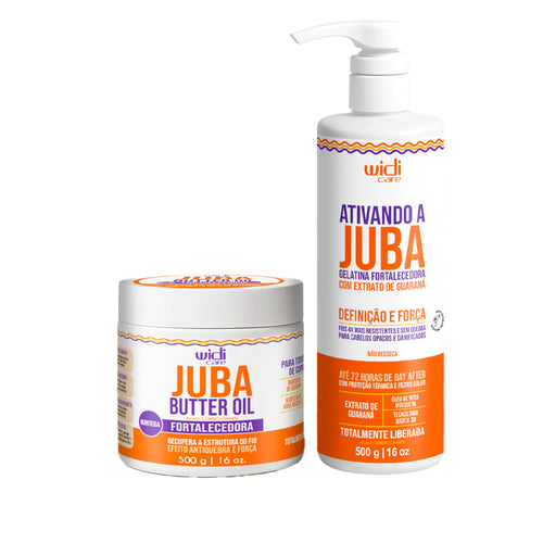 Kit Widi Care Juba - Máscara Butter Oil Fortalecedora + Gelatina Fortalecedora 500g