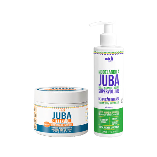 Kit Widi Care Juba - Máscara Butter Oil Umectação Intensa + Gelatina Modeladora Super Volume 300g