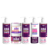 Kit Juba Transição Antiporosidade - Shampoo + Condicionador + Máscara + Acidificante + Butter Oil Antiporosidade + Creme de Pentear Denso 500g