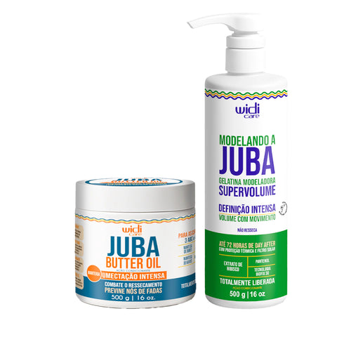 Kit Widi Care Juba - Máscara Butter Oil Umectação Intensa + Gelatina Modeladora Super Volume 500g