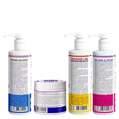 Kit Widi Care Juba - Shampoo + Condicionador + Máscara Hidro Nutritiva + Encrespando 500g
