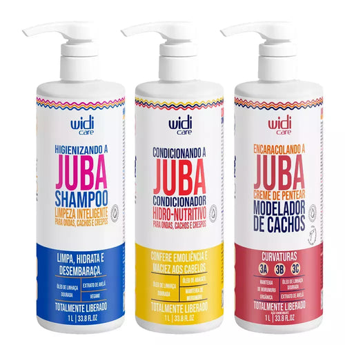 Kit Widi Care Juba - Shampoo + Condicionador + Encaracolando a Juba 1l