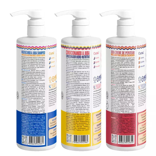 Kit Widi Care Juba - Shampoo + Condicionador + Encaracolando a Juba 1l