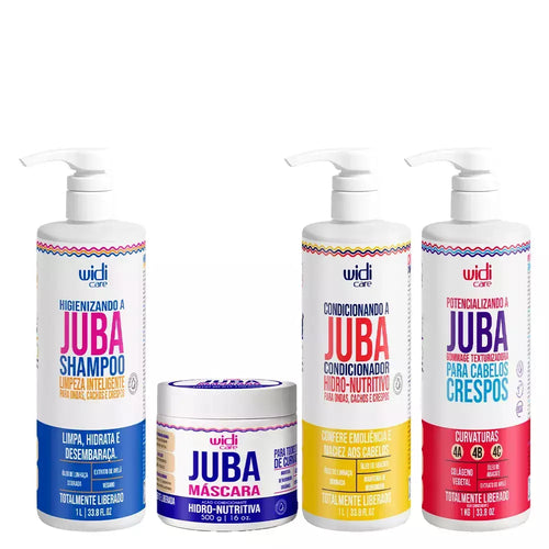Kit Widi Care Juba Gommage - Shampoo + Condicionador + Máscara Hidro Nutritiva + Gommage 480g