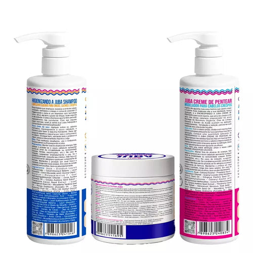 Kit Widi Care Juba - Shampoo + Máscara Hidro - Nutritiva + Encrespando 500g