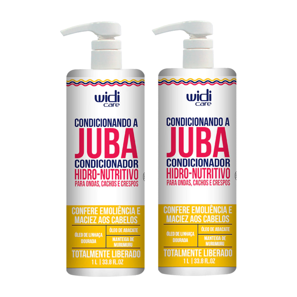 Kit Widi Care Juba Condicionando a Juba Hidro-Nutritivo 1L - 2 Unidades