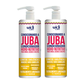 Kit Widi Care Juba Condicionando a Juba Hidro-Nutritivo 1L - 2 Unidades