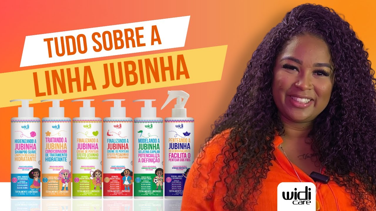 Kit Widi Care Jubinha - Shampoo + Condicionador + Creme de Pentear Levinho + Gelatina + Finalizador