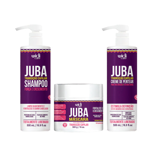 Kit Widi Care Juba Transição Widi Care - Shampoo + Máscara + Creme de Pentear Textura Denso