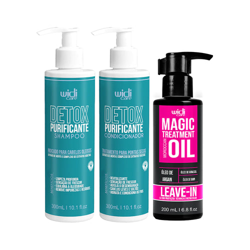 Kit Widi Care Detox Leave In Magic Treatment Moroccan Oil 200ml
