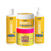 Kit Widi Care Argan Oil Máscara PhytoManga - Shampoo + Máscara + Condicionador + Máscara Phytomanga 500g