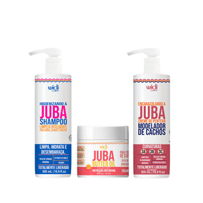 Kit Widi Care Juba - Shampoo + Máscara Butter Oil + Encaracolando 500g