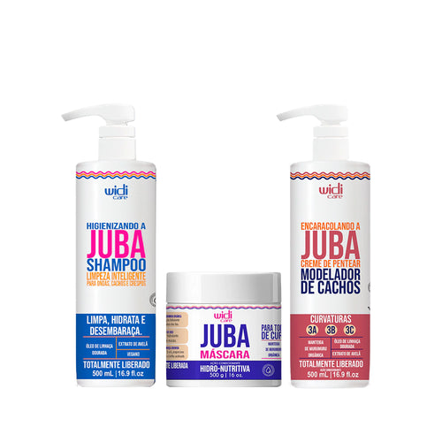 Kit Widi Care Juba - Shampoo + Máscara Hidro - Nutritiva + Encaracolando 500g