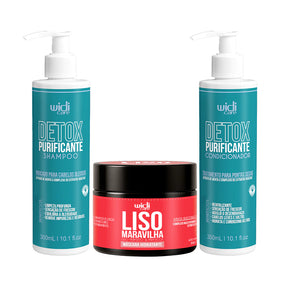 Kit Widi Care Detox Liso Maravilha - Shampoo + Condicionador + Máscara