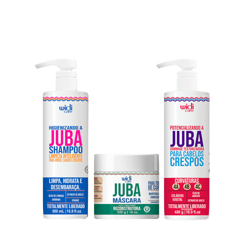 Kit Widi Care Juba - Shampoo + Máscara Reconstrução + Gommage 480g