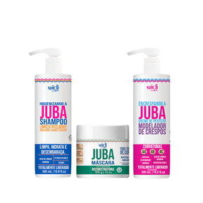 Kit Widi Care Juba - Shampoo + Máscara Reconstrução + Encrespando 500g