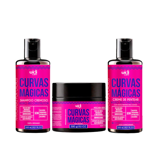 Kit Widi Care Curvas Mágicas - Shampoo + Máscara + Creme de Pentear