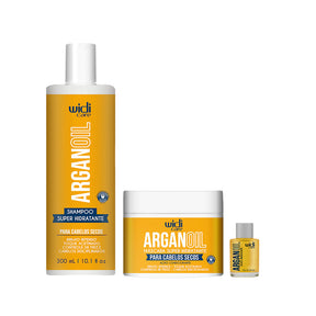Kit Widi Care Argan - Shampoo + Máscara + Óleo 7ml