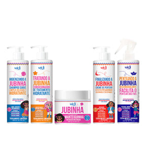 Kit Widi Care Jubinha - Shampoo + Condicionador + Máscara + Creme de Pentear Pesadinho + Finalizador