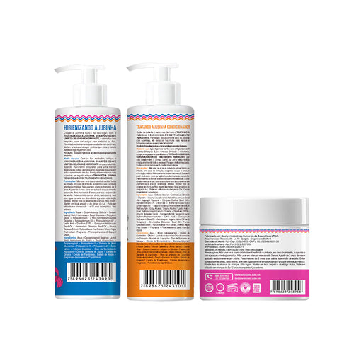 Kit Widi Care Jubinha - Shampoo + Condicionador + Máscara