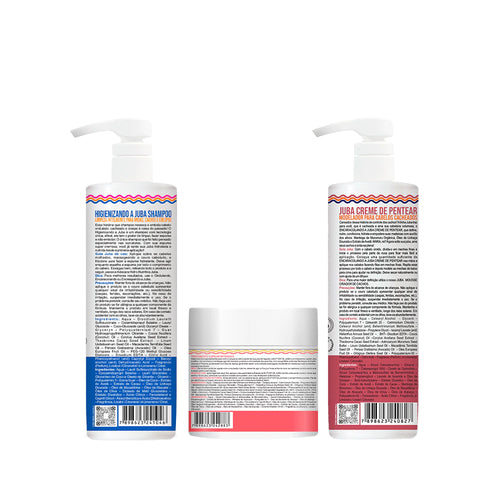 Kit Widi Care Juba - Shampoo + Máscara Butter Oil + Encaracolando 500g