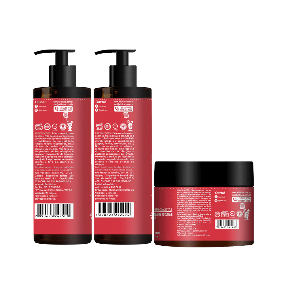 Kit Widi Care Liso Maravilha - Shampoo + Condicionador + Máscara Hidratante
