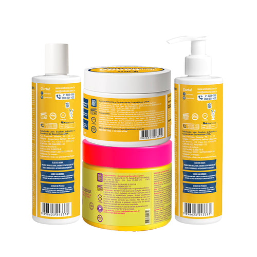Kit Widi Care Argan Oil Máscara PhytoManga - Shampoo + Máscara + Condicionador + Máscara Phytomanga 500g