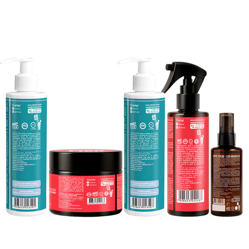 Kit Widi Care Detox Liso Maravilha - Shampoo + Condicionador + Máscara + Fluido + Super Sérum
