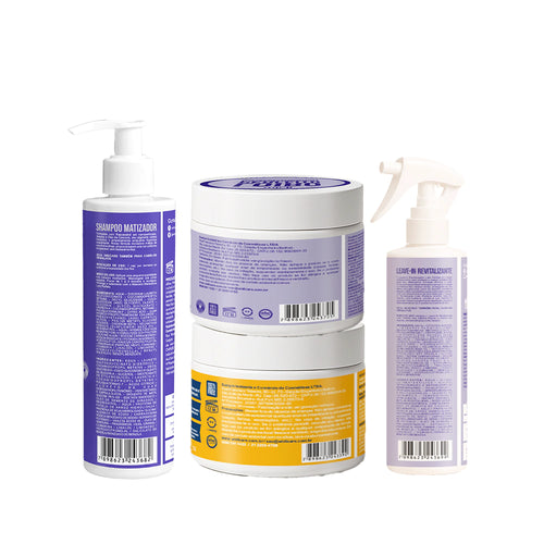 Kit Widi Care Loiro Perfeito Matizadora Argan Oil - Shampoo Matizador + Máscara + Máscara Argan Oil + Leave In