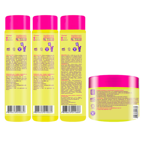 Kit Widi Care Phytomanga - Shampoo + Condicionador + Finalizador + Máscara 300g