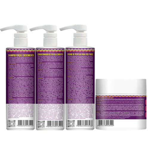 Kit Widi Care Juba Transição - Shampoo + Condicionador + Máscara + Creme de Pentear Leve