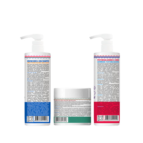 Kit Widi Care Juba - Shampoo + Máscara Reconstrução + Gommage 480g