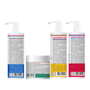 Kit Widi Care Juba Gommage - Shampoo + Condicionador + Máscara Reconstrução + Gommage 480g